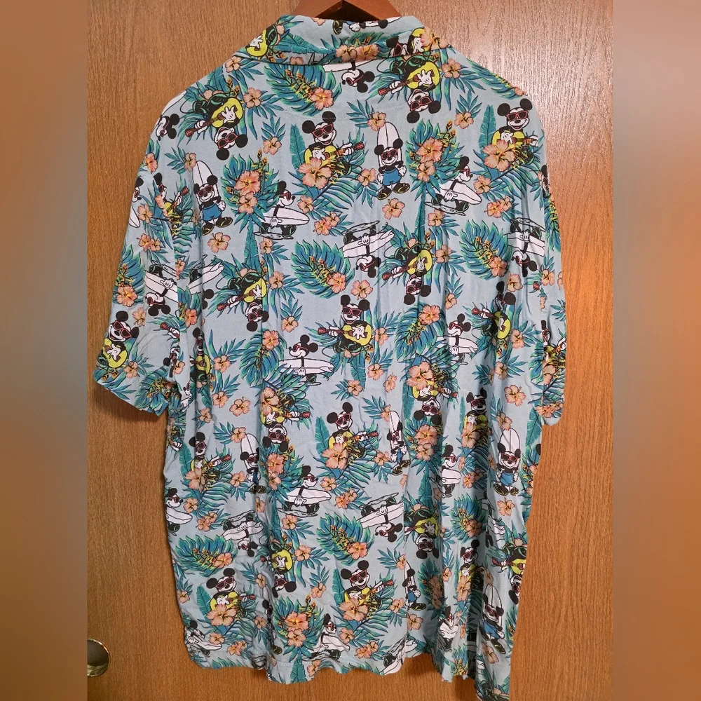 Disney Men's Floral Cartoon Print Shirt 3XL - Picture 2 of 4